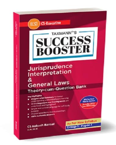 Success Booster | Jurisprudence Interpretation & General Laws - Dec 23 & June 24