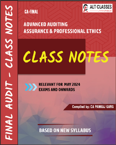 Advanced Auditing & Professional Ethics | Audit Class Notes - May 24