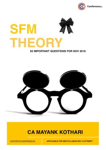 SFM Theory Important Questions Nov 19