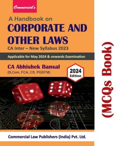 CA Inter Handbook on Corporate And Other Laws (MCQs Book) - May 24
